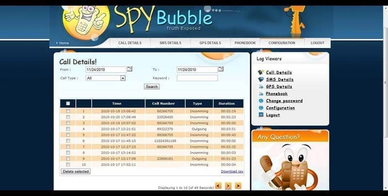 Spybubble- ပြန်လည်ဆန်းစစ်ခြင်း