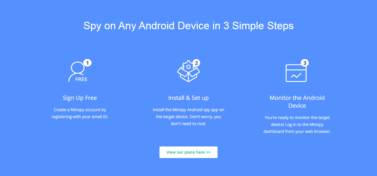 minspy सह Android वर शोधणे